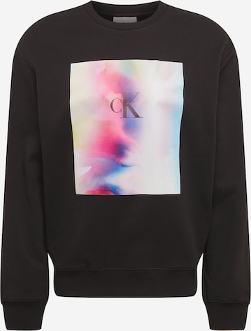 Sweat-shirt 'PRIDE' Calvin Klein Jeans en noir : devant