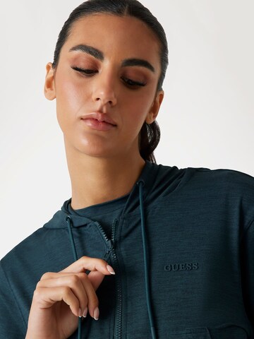 GUESS Sweatjacke in Grün