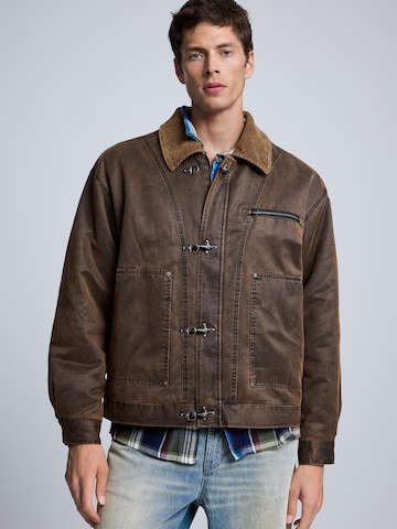 Desigual Between-season jacket in Brown: front