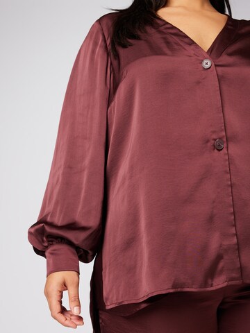 Camicia da donna 'Rita' di Guido Maria Kretschmer Curvy in rosso