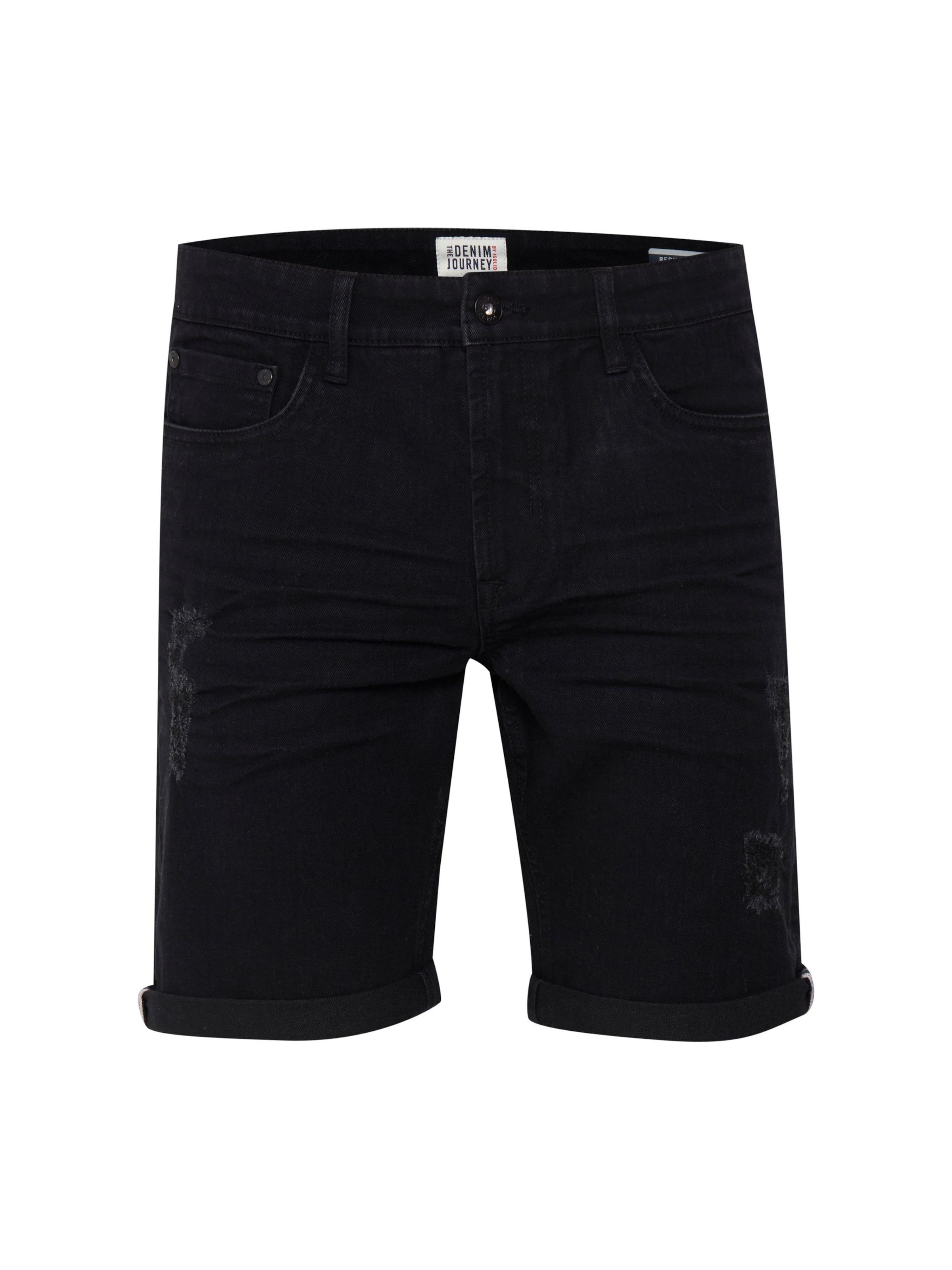 !Solid Hose 'NOYTON' in Schwarz: Vorderseite