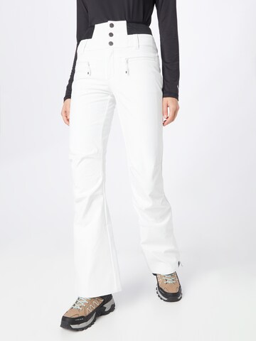 ROXY Rozšírený strih Outdoorové nohavice 'RISING HIGH' - biela: predná strana