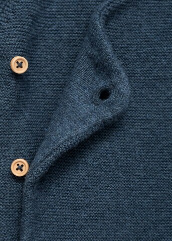 MANGO KIDS Knit Cardigan 'Caceres' in Blue