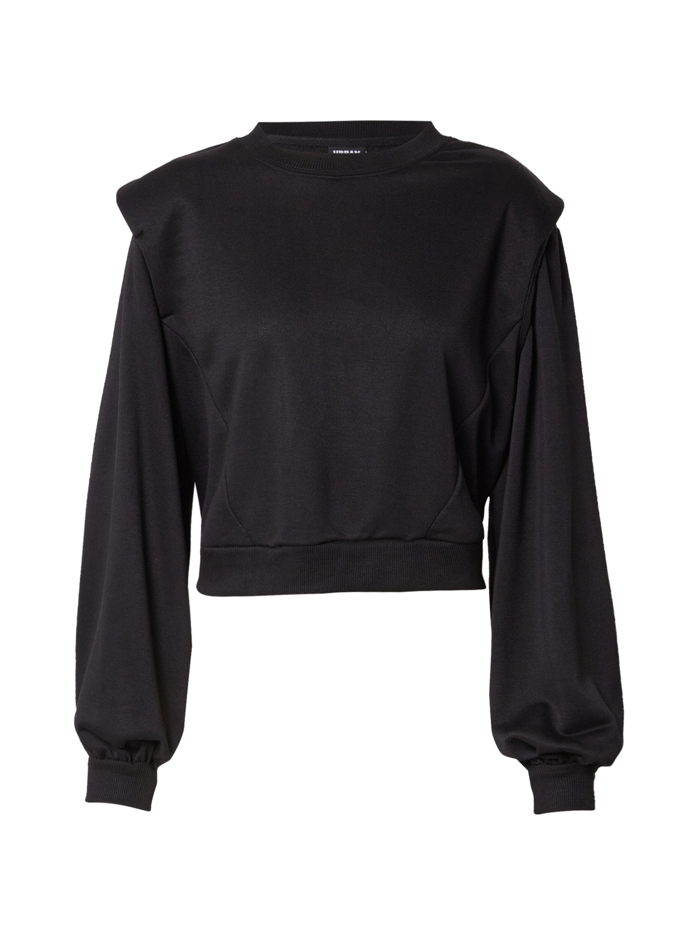 Urban Classics Sweatshirt in Black: front