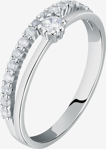 Live Diamond Ring in Silver: front