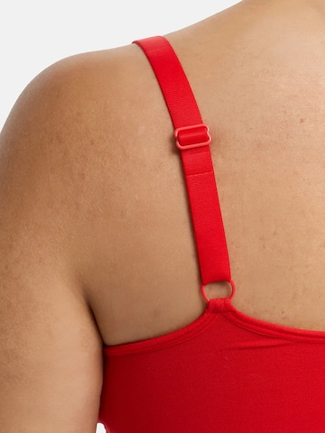 cfab (formerly creamy fabrics) - Body moldeador 'Sculpting Shapewear mit String' en rojo