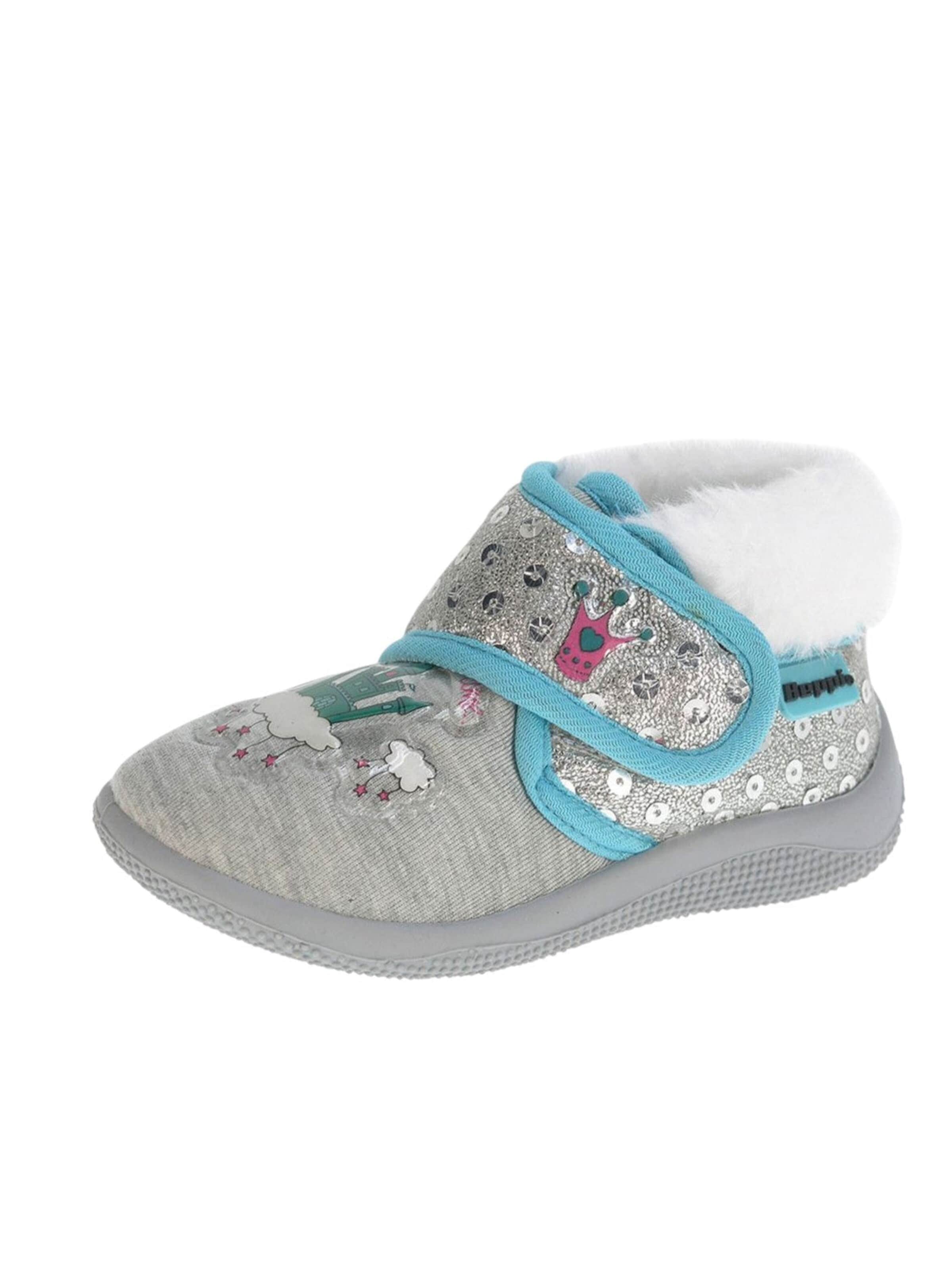 Beppi Hausschuh 'Indoor Shoe'‌‌‌‌ in Grau: Vorderseite