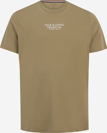 T-Shirt 'BLUARCHIE' Jack & Jones Plus en vert : devant
