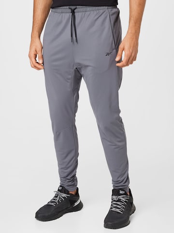 Reebok Sport Workout Pants in Grey: front