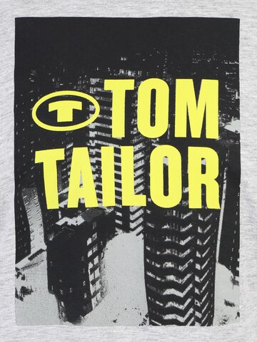 TOM TAILOR Long Pajamas in Grey