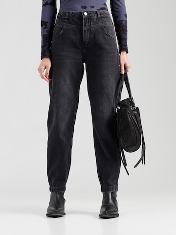 Rich & Royal Tapered Jeans in Zwart: voorkant