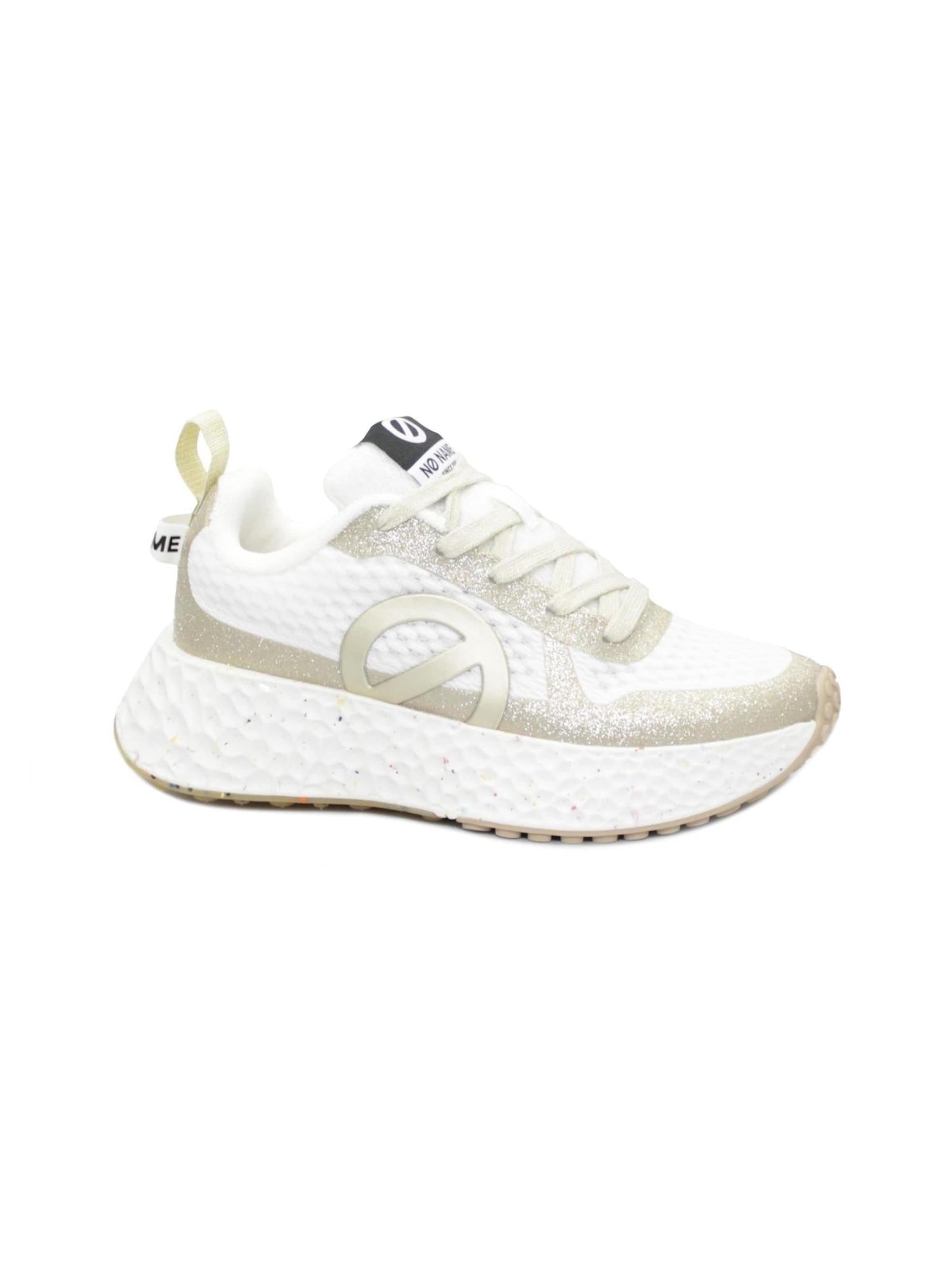 NO NAME Sneakers 'NO NAME CARTER FLY PROTECT white light gold scarpe sneakers donna lacci' in White: front