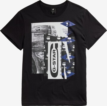 T-Shirt G-Star RAW en noir : devant