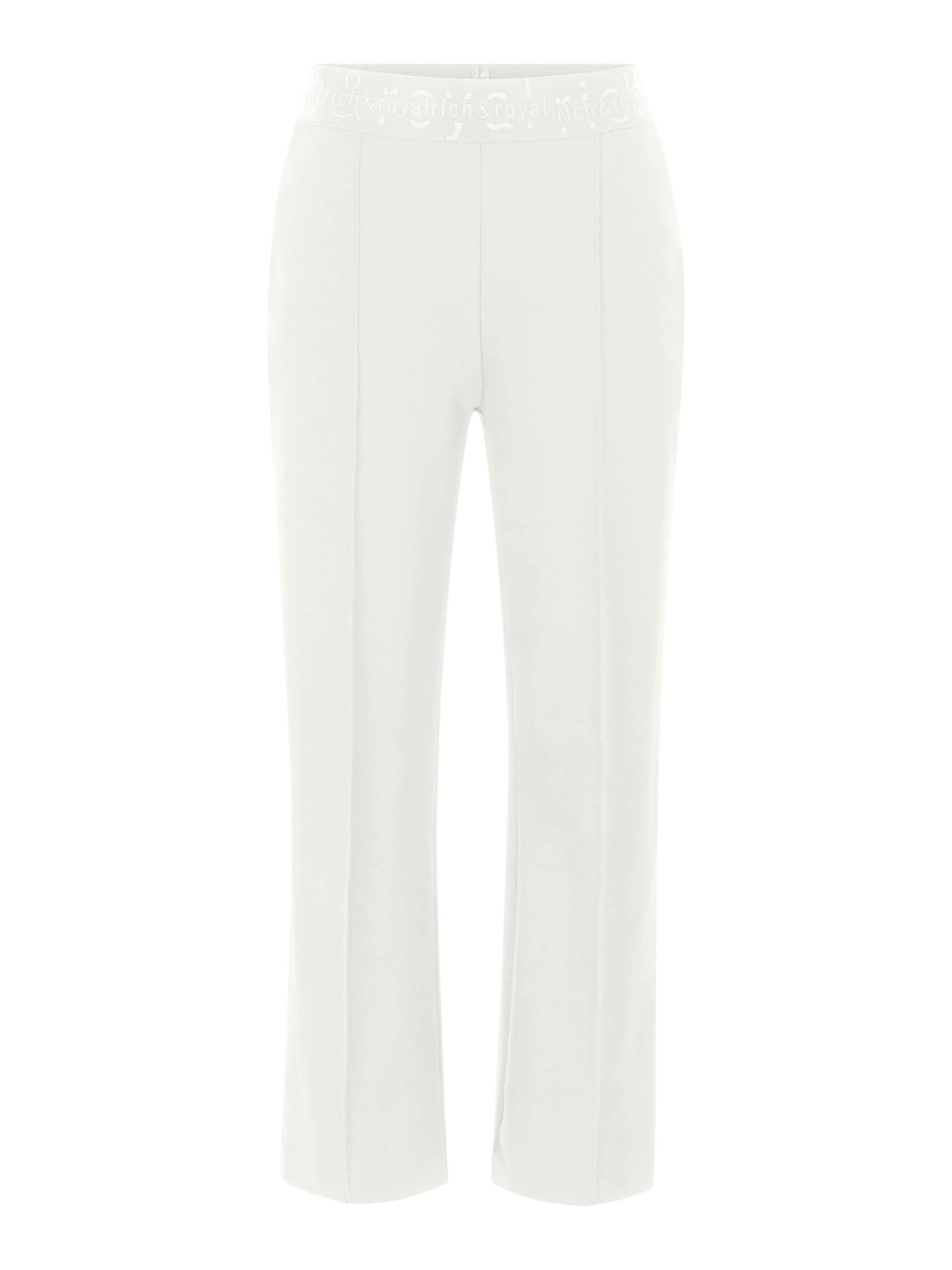 Rich & Royal Regular Trousers in White: front