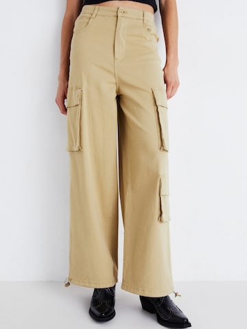 Denim Project Regular Housut ' DPWLoose ' värissä beige