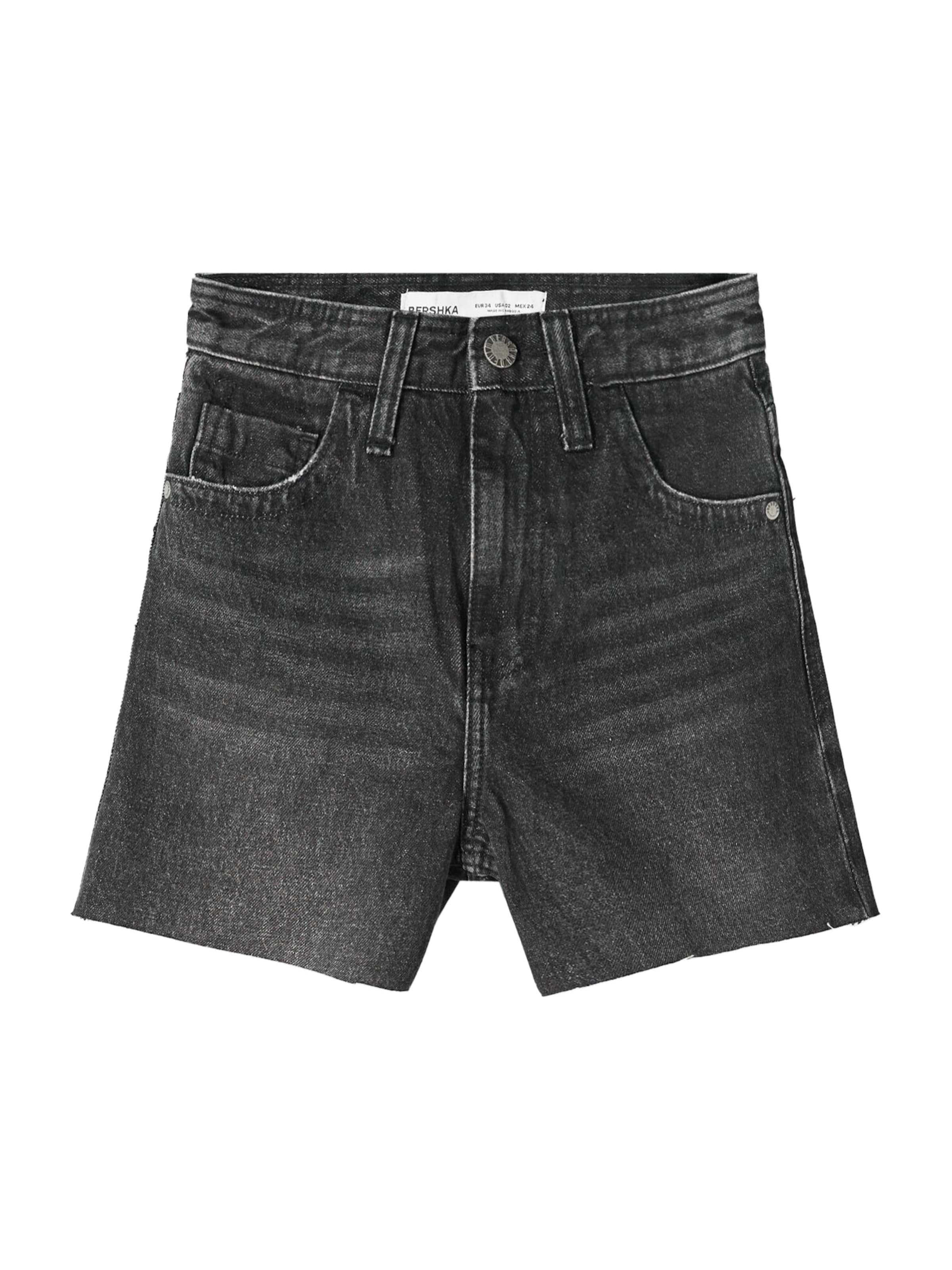 Regular Jean Bershka en noir : devant