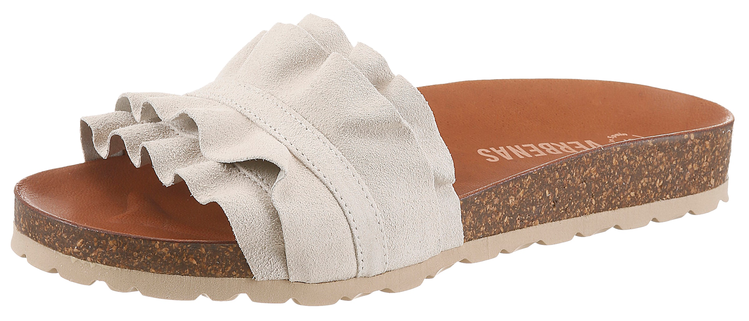 VERBENAS Pantolette in Beige: Vorderseite