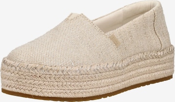 TOMS Espadrilles in Beige: voorkant