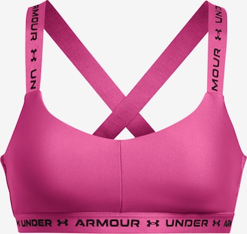 UNDER ARMOUR Bralette Sports Bra in Pink: front