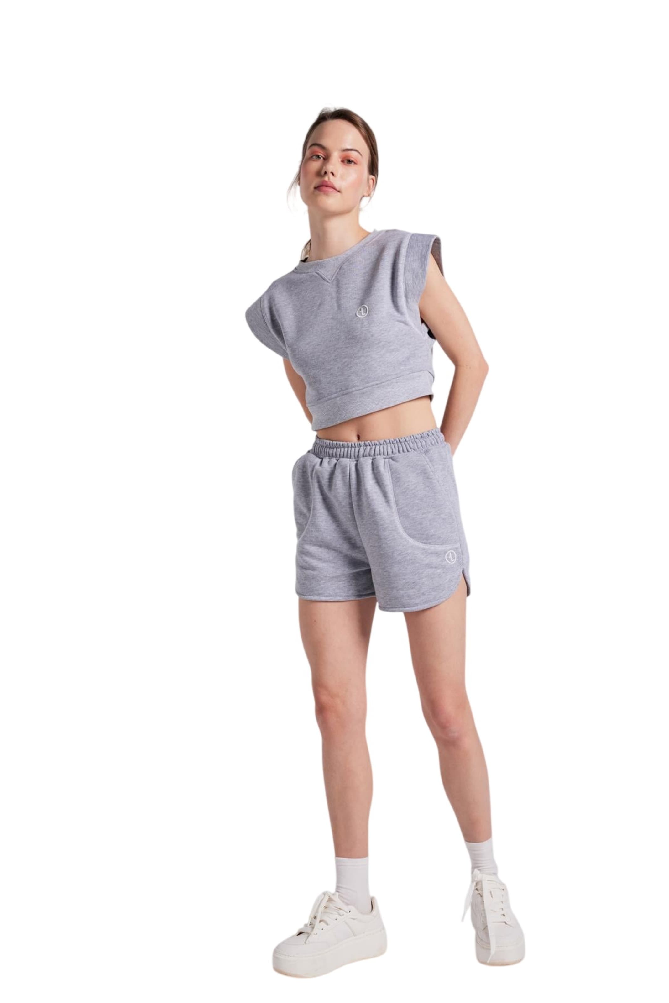 HOLLY LOLLY Loosefit Kalhoty – šedá