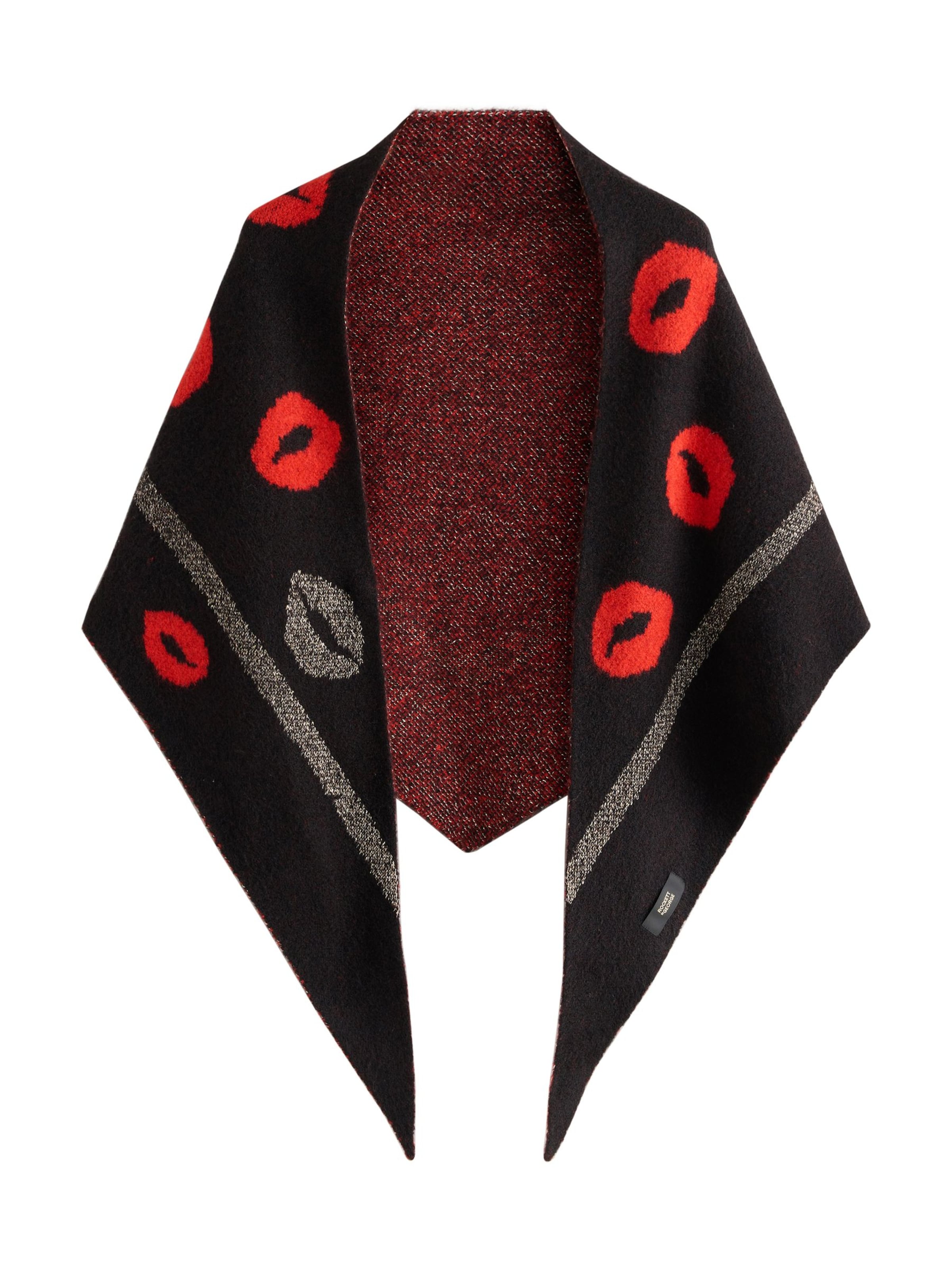 Fular de la Rockett St George pe negru: față