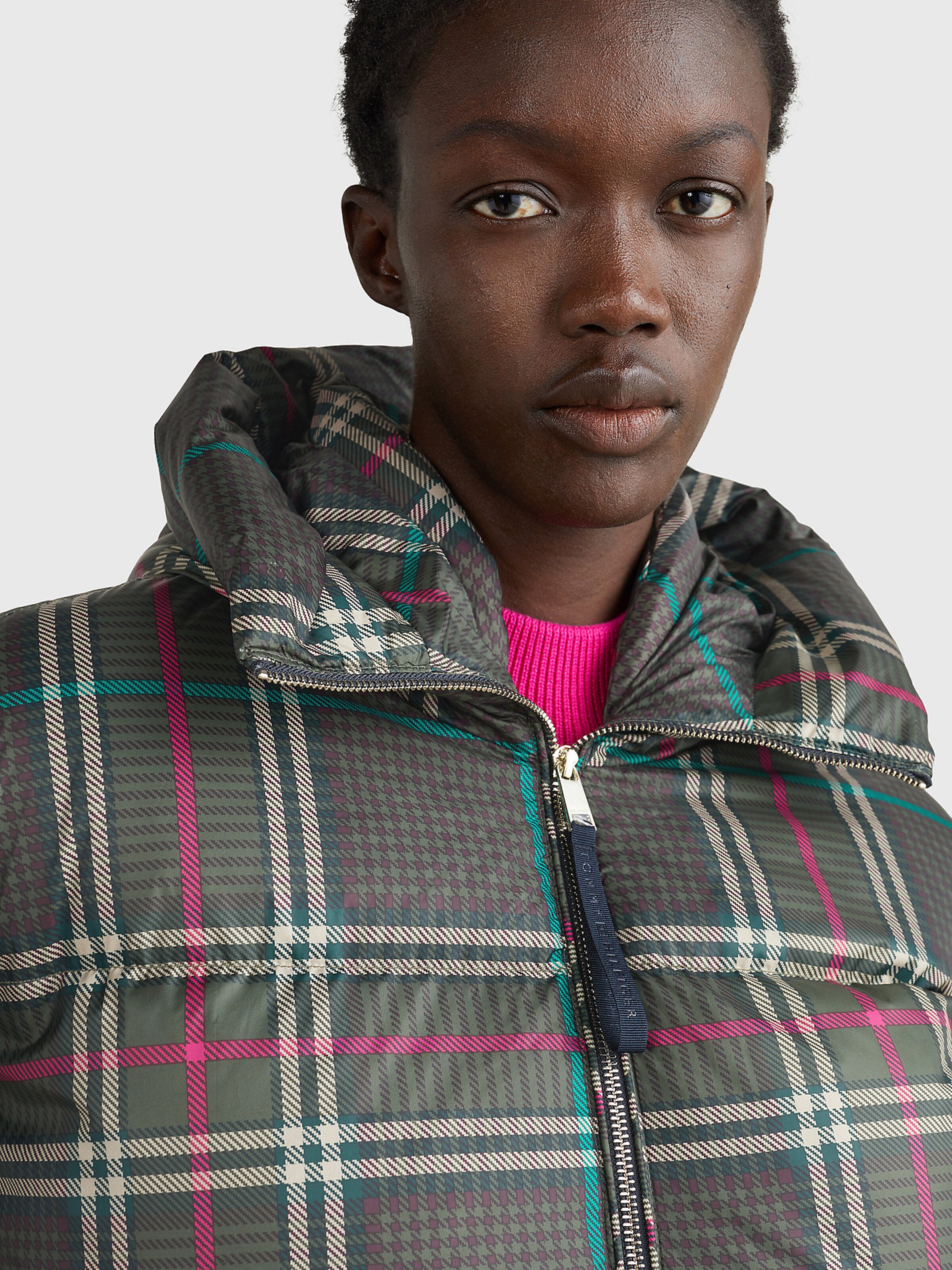 Tommy hilfiger plaid jacket discount