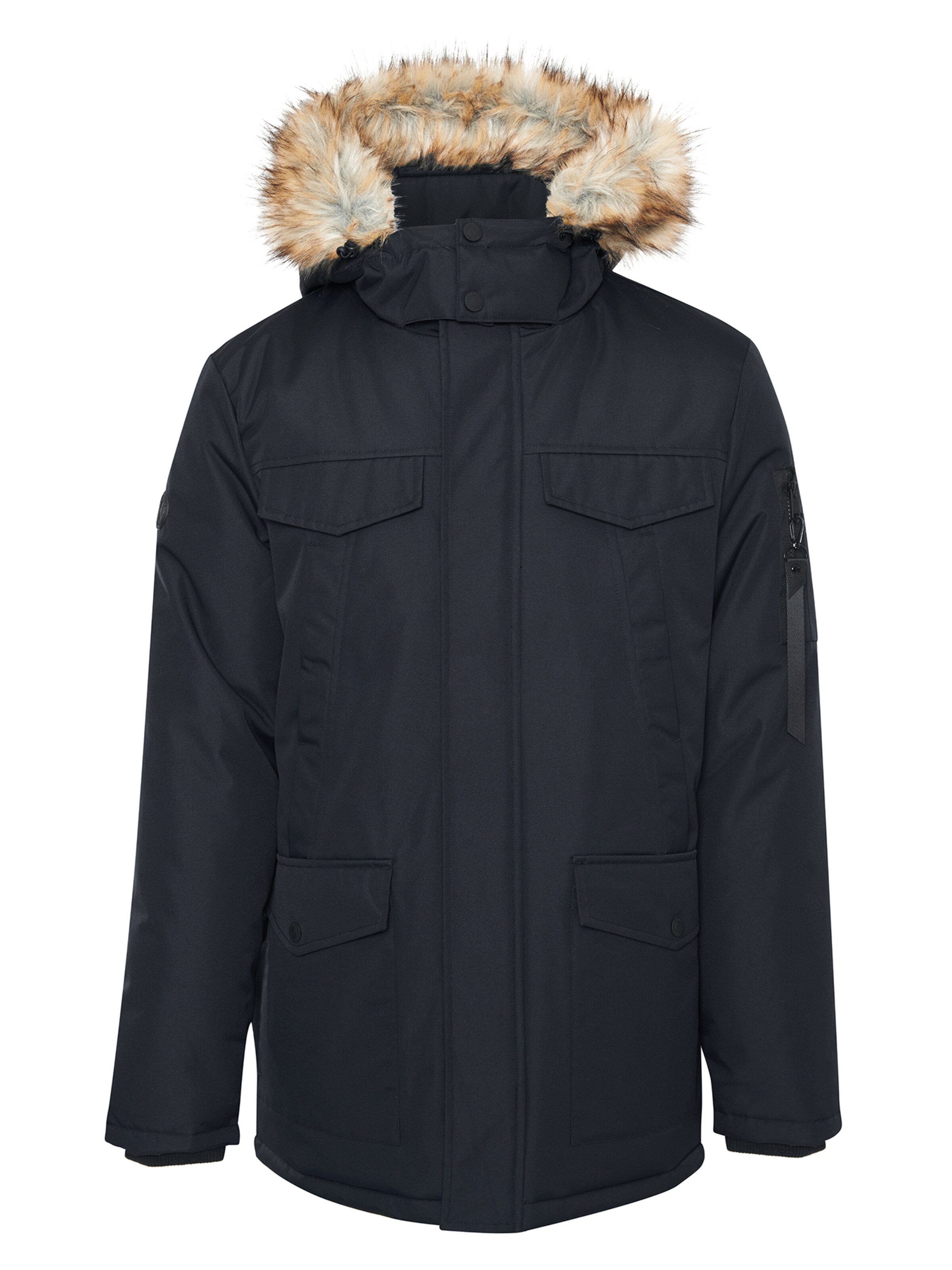 Threadbare Between-season jacket 'Estate' in Blue: front