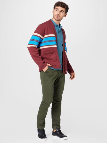 Calvin Klein Liibuv Chino-püksid 'SATEEN', värv roheline