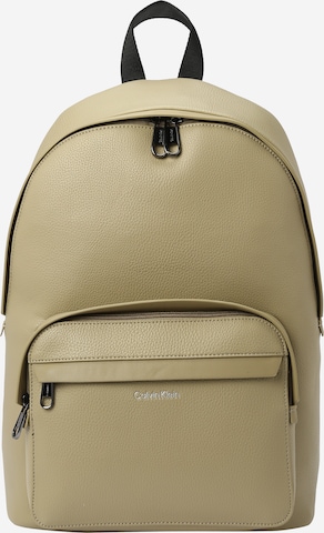 Calvin Klein Backpack in Green: front