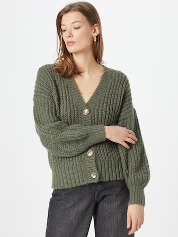 Pimkie Knit Cardigan 'WVIVRE' in Green: front