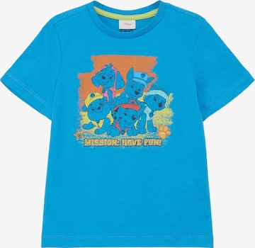 T-Shirt s.Oliver en bleu : devant