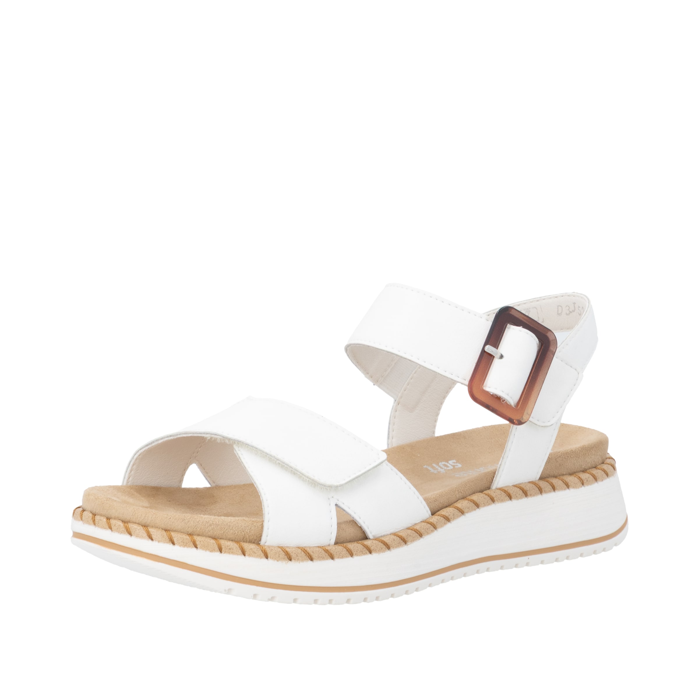 Sandales à lanières REMONTE en blanc : devant