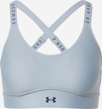 UNDER ARMOUR Спортен сутиен 'Infinity' в синьо: отпред