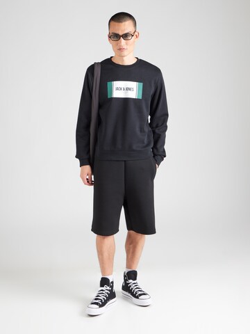 Sweat-shirt 'JJHAYATO' JACK & JONES en noir