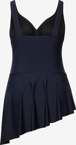 Ulla Popken Bustier Tankini in Blau