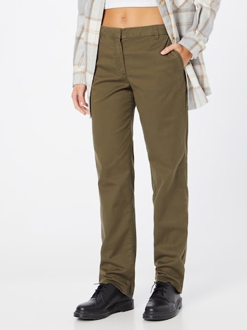 Regular Pantalon chino ESPRIT en vert : devant