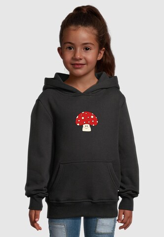 Merchcode Sweatshirt 'Mushroom' in Black: front
