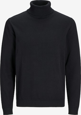 melns JACK & JONES Džemperis 'JJEBasic': no priekšpuses