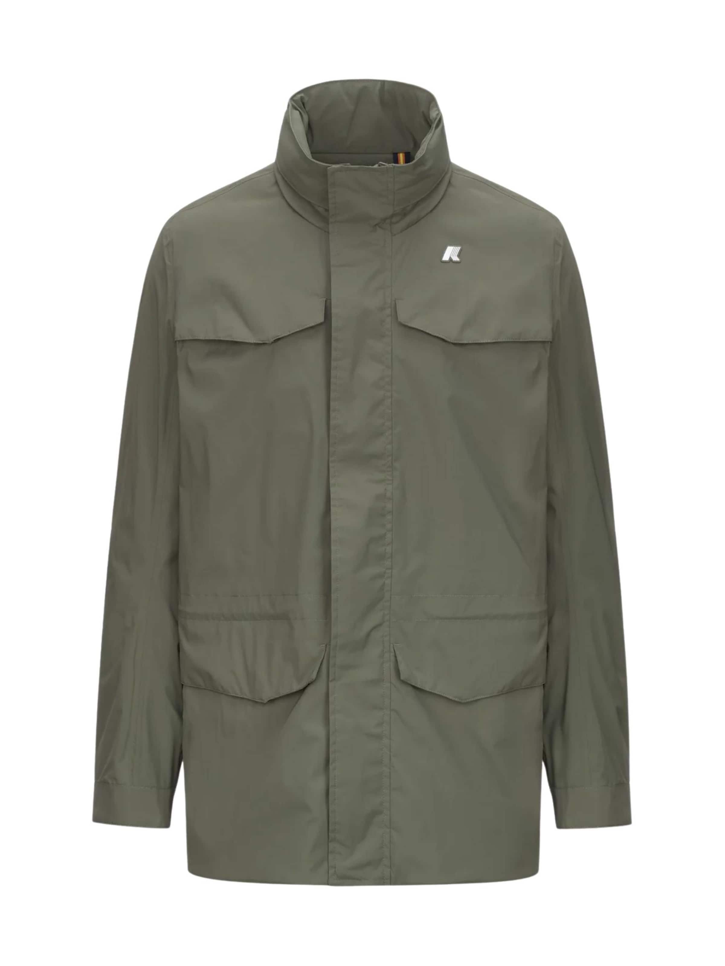 K-Way Between-season jacket 'K-WAY MANUEL STRETCH NYLON JERSEY GIUBBINO' in Green: front