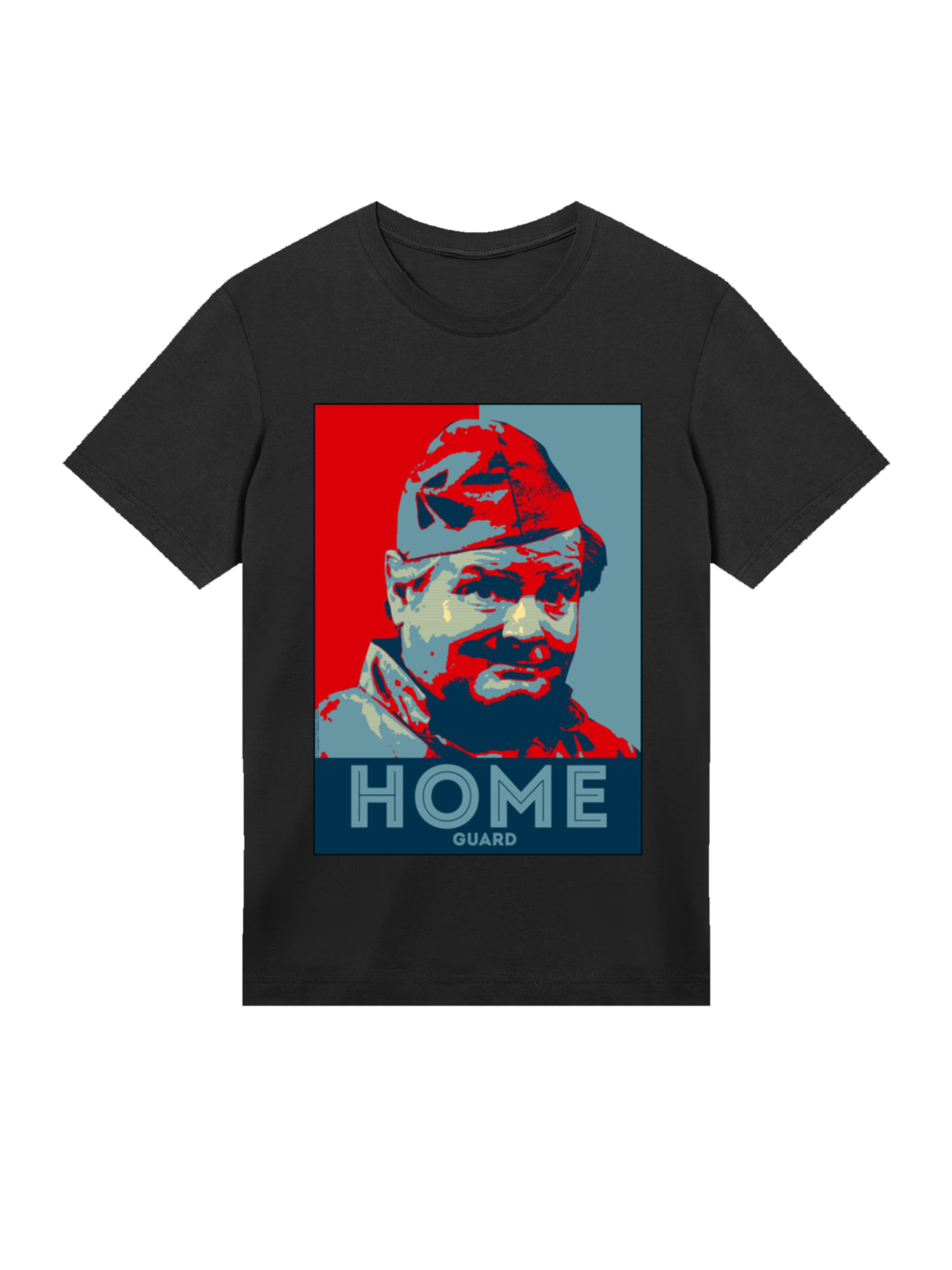 F4NT4STIC Shirt 'TV Times Benny Hill Home Guard' in Black: front