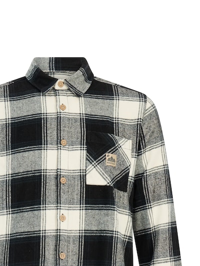 PROTEST Athletic button up shirt 'PRTLunder' in Black, Item view