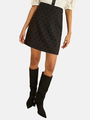 love & roses Rok in Zwart: voorkant