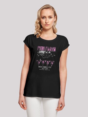 F4NT4STIC Shirt 'Pink Floyd Tour New York City Vintage Classic Concert' in Zwart: voorkant