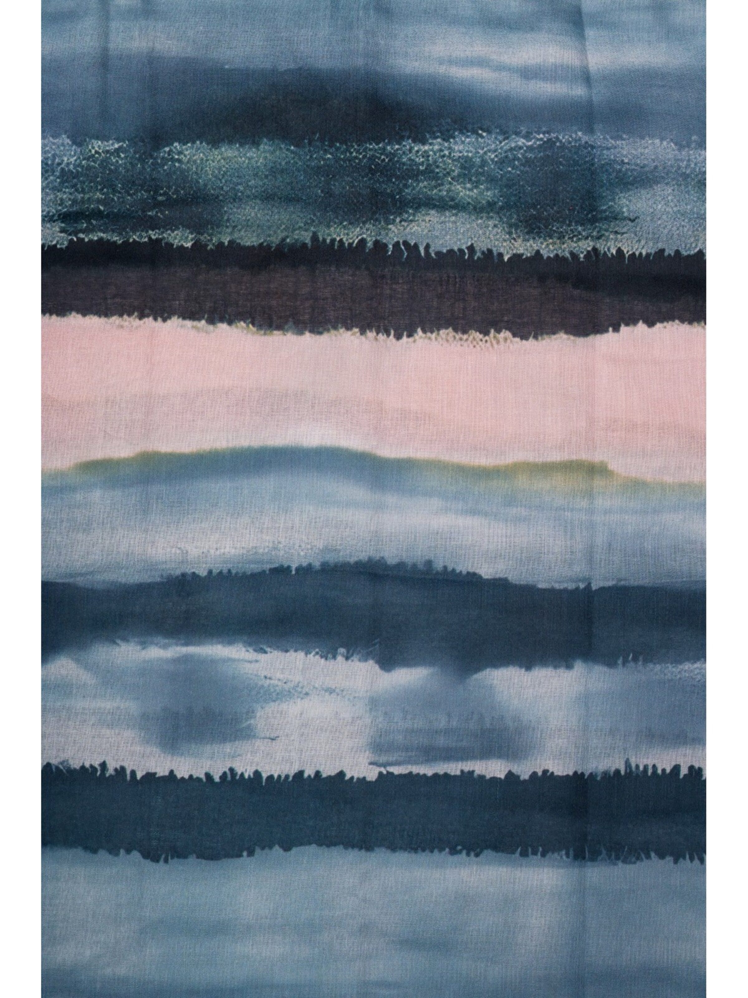 styleBREAKER Loop scarf 'Bunter Loop Aquarell Farbverlauf Streifen' in Black