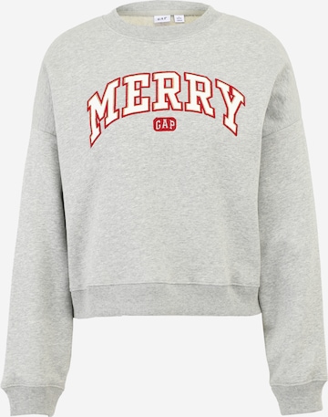 Sweat-shirt Gap Petite en gris : devant