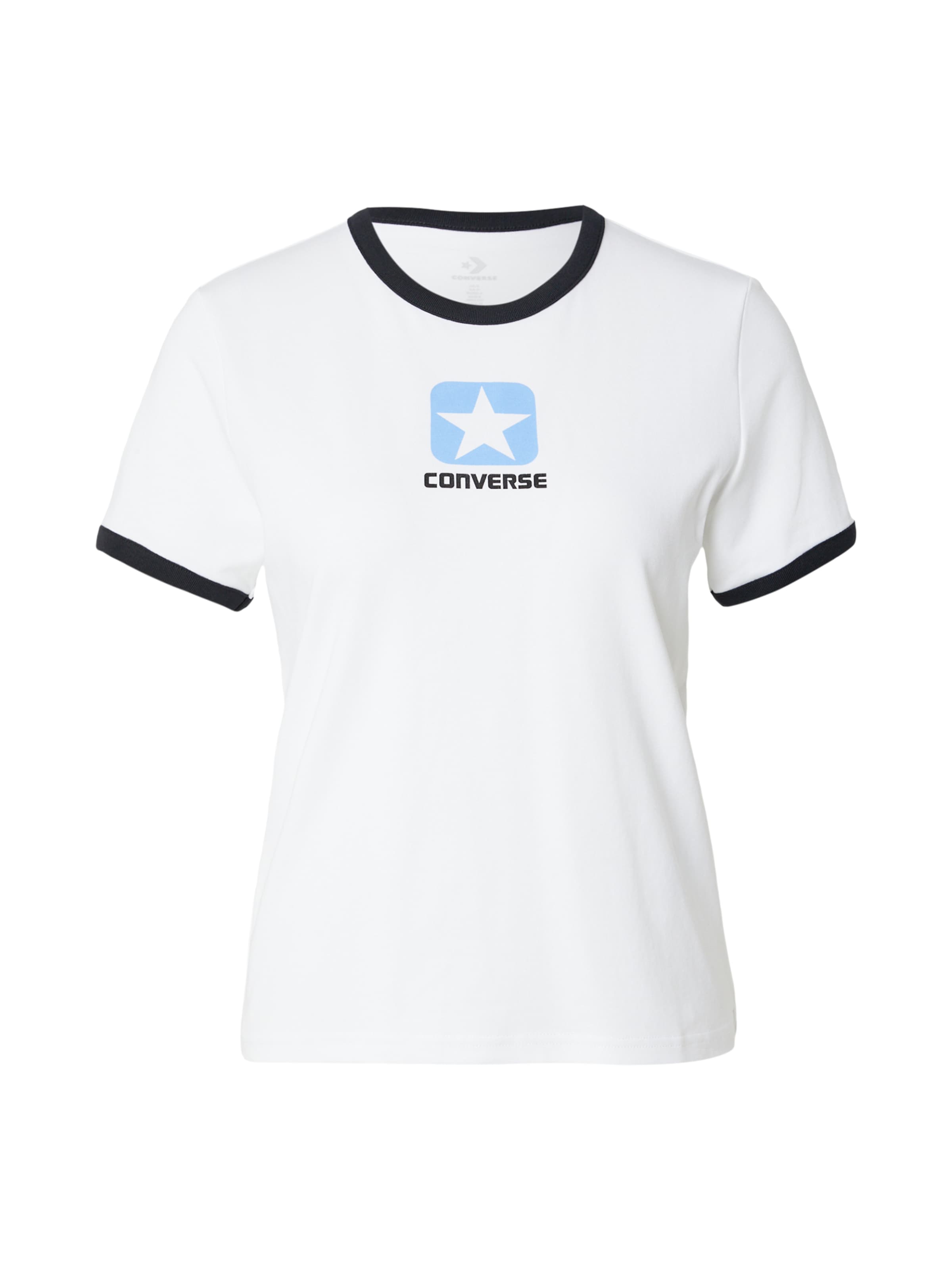 CONVERSE Тениска в бяло: отпред