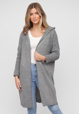 Cloud5ive Knitted coat in Grey: front