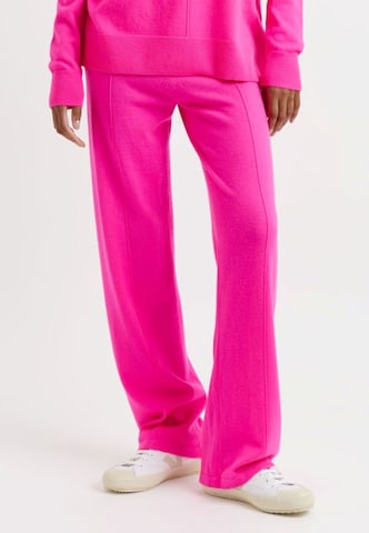 Chinti & Parker Wide Leg Bukser 'Basics' i pink: forside