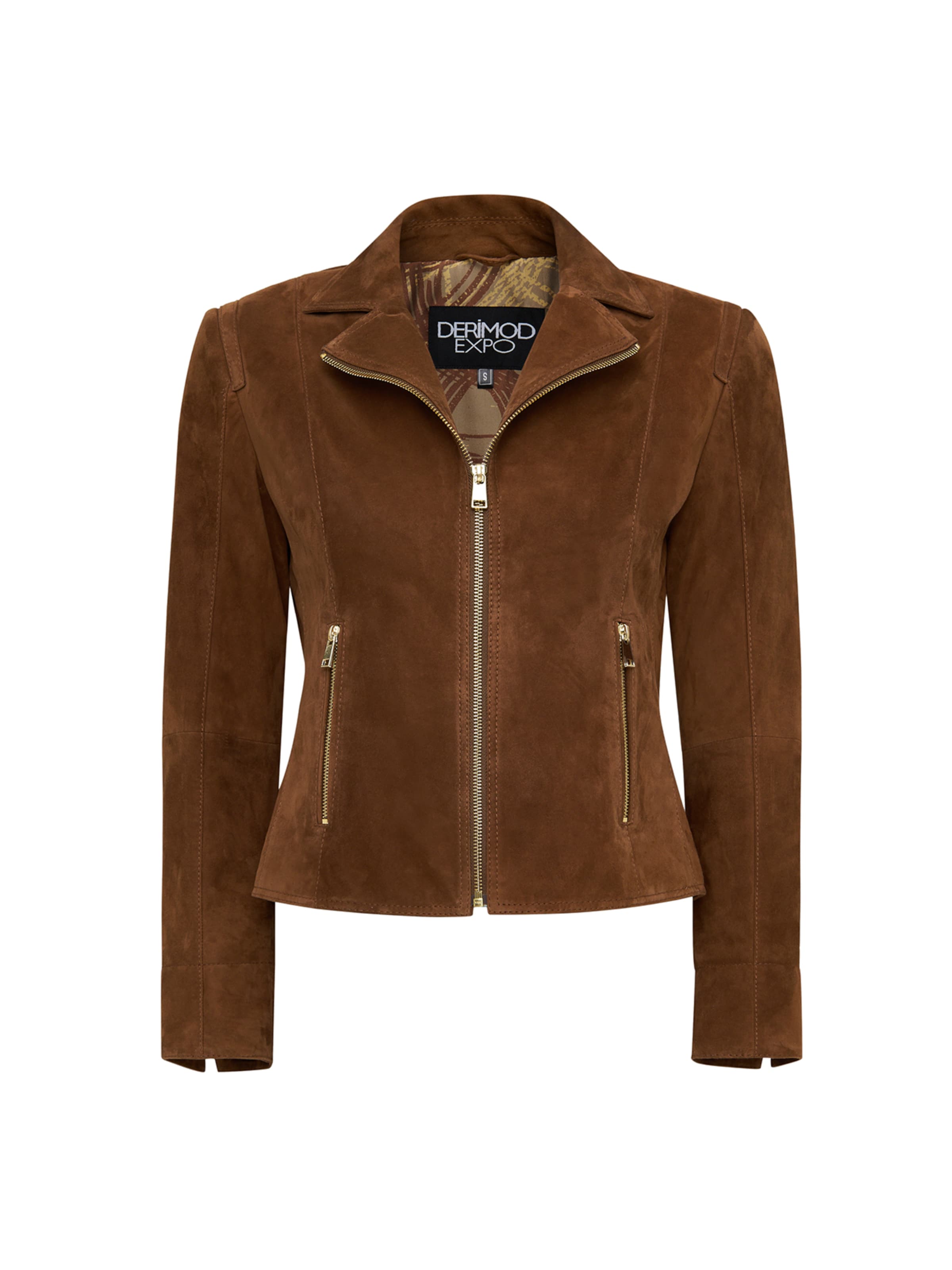 Giacca di mezza stagione Derimod di colore marrone / oro, Visualizzazione prodotti