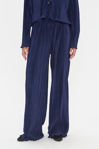 Wide Leg Pantalon 'SZZuni' SAINT TROPEZ en bleu : devant
